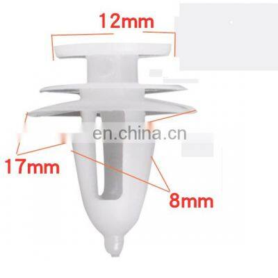 Wholesale 8mm Hole High-Quality White Nylon Rivet Fastener Car Door Panel Clip Retainer Auto Fastener Clip