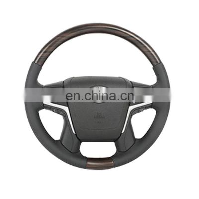 land cruiser prado 150 interior facelif Wooden Steering Wheel NAPPA leather  with buttons and covers for GRJ150 TRJ150 2010-2018