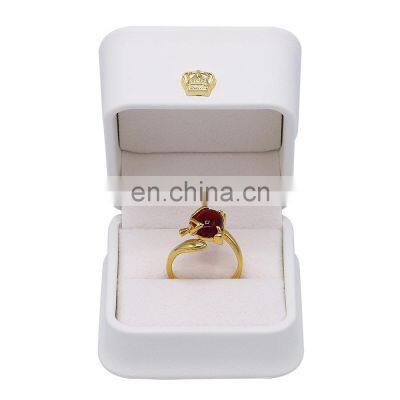 Wholesale Exquisite  Pu Leather Jewelry Box Luxury Ring gift  Box