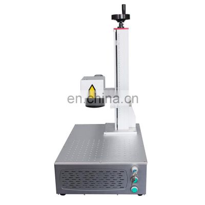 senke hot sell Desk Portable Type 20w 30w 50w 100W Fiber CO2 Laser Marking Machine