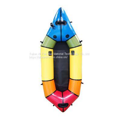 Muti color light boat inflatable packraft for backpacking