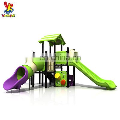 TUV Forest Theme Amusement Park Rides LLDPE Plastic Slides Kids Games Outdoor Playsets Playground Equipment for kindergarten