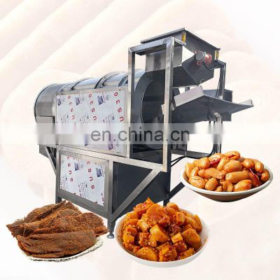 Puff Drum Snack Banana Fried Peanut Puffed Chips Continuous Potato Flavor Machine