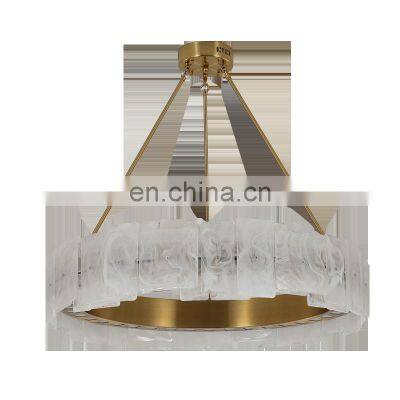 Good quality luxury Glass chandeliers led lights lighting