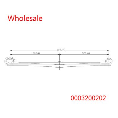 0003200202 Heavy Duty Vehicle Front Axle Wheel Parabolic Spring Arm Wholesale For Mercedes Benz