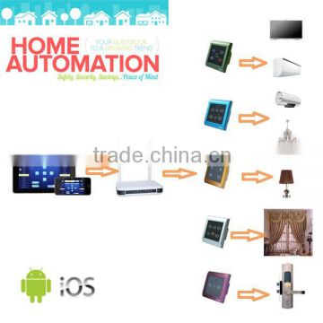 IOS android tablets control zigbee smart home system control solution