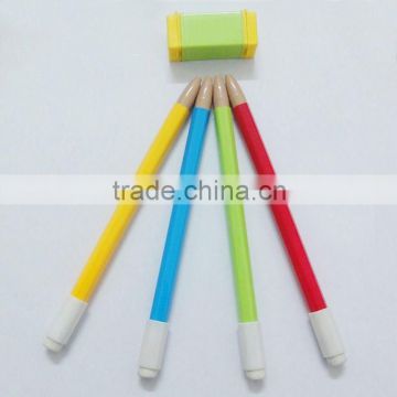 2mm lead plastic Imitation wood mechanical eraser pencils