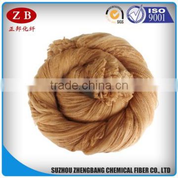 recycled polyester fiber tow wholesale with coffee color
