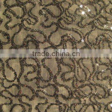 high quality sequin embroidery fabric