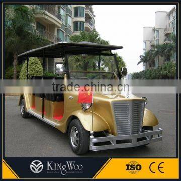 8 seats golden luxurious fashion type electric Classic Car cheap for sale