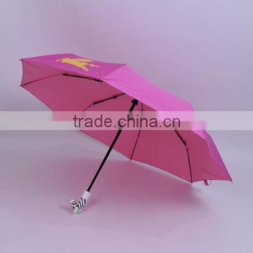 high quality auto open 3 folding umbrella