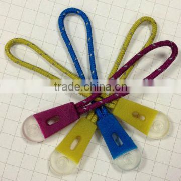 Fluorescent zipper puller,zipper puller, soft plastic zipper slider