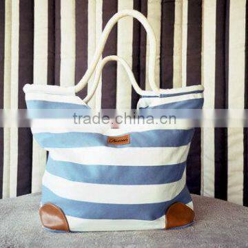 Blue Striped Hobo Bags