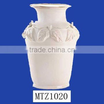 unpainted resin vase