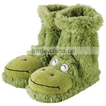plush animal slippers plush animal slippers/cheap baby shoes/plush animal slipperss with animal head