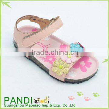 China factory soft sole beautiful PU sandals for kid