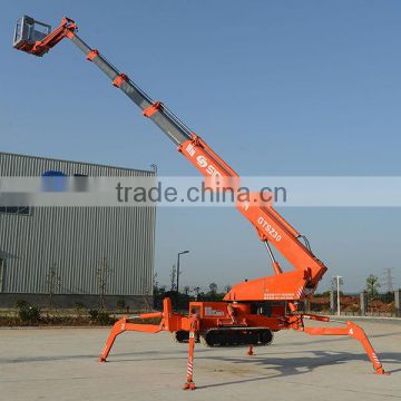 Factory towable spider boom lift/arm lift/sky lift table with diesel engine