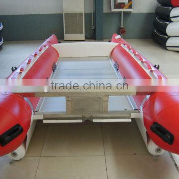 (CE) 14ft inflatable high speed catamaran boat for sale