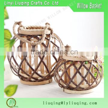 hollow decoration willow lamp with glass