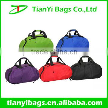 Korea style travel bag custom gym bag with shoe compartment
