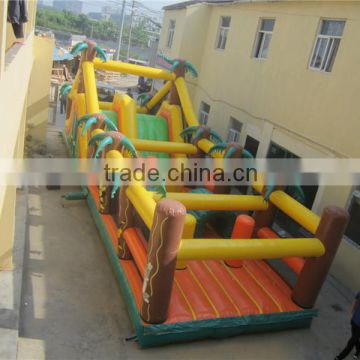 kids cheap inflatable obstacle course for sale