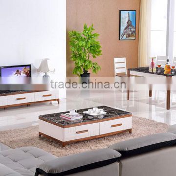 Hot selling living room set new model low price tv table