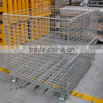 Wire Mesh Stackable Folding Container