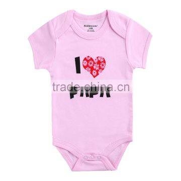 100% cotton comfortable simple pure color newborn baby girl clothes