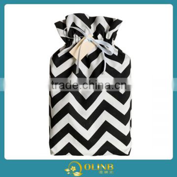 Custom Cheap Gift Bag Funny Black and White Striped China Gift Bag