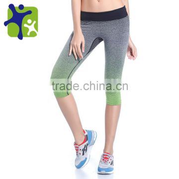 Women bady shaper pants,female slimming sport short pants, The gradient color pants WA22