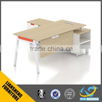2016 Liansheng furniture office furniture table with front modesty panel