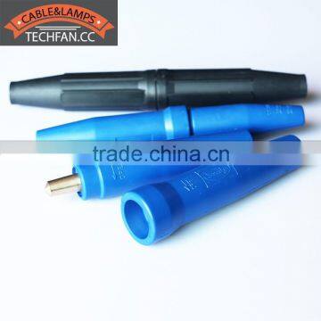 exquisite appearance blue natural rubber brass 300AMP 500AMP welding cable PE plug