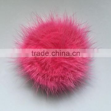 7CM wholesale round mink fur flower mink fur plate