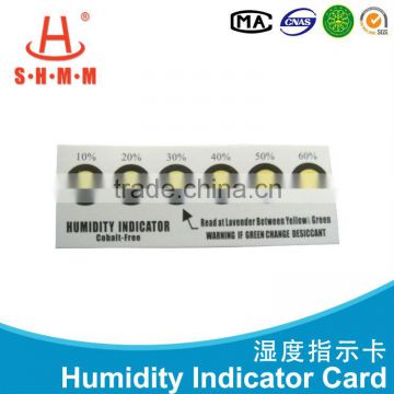 6 spot cobalt humidity indicator sheet for PCB factory