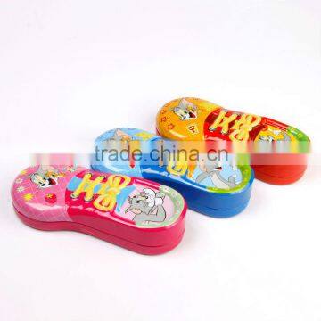 Shoe Shape Tin Cartoon Students Pencil Case