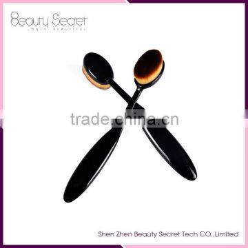 Single oval makeup brush can print your logo