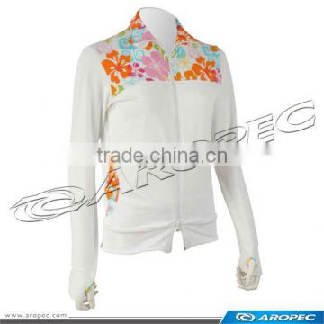 Beauty-Hibiscus Lycra Jacket