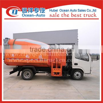 Dongfeng new condition 5cbm capacity of hydraulic trash truck
