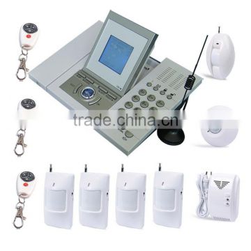 wireless GSM alarm system with SMS sending and remote controlling