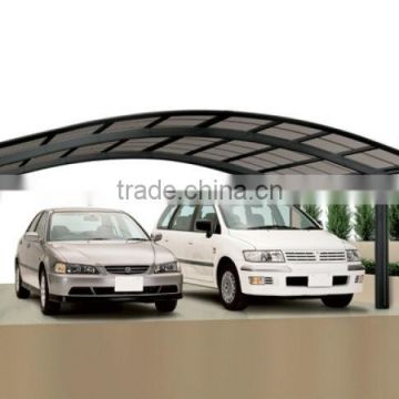 2014 polycarbonate sheet double carport car shelter