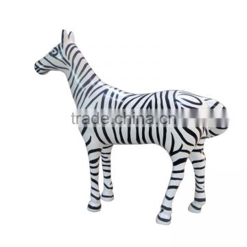 FRP life-size zebra statue sculpture