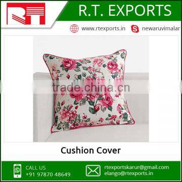 Small MOQ 100% Cotton Custom Cushion Cover