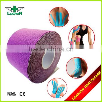 Good spandex muscle recover approved by CE FDA ISO sport kinesiology tex tape