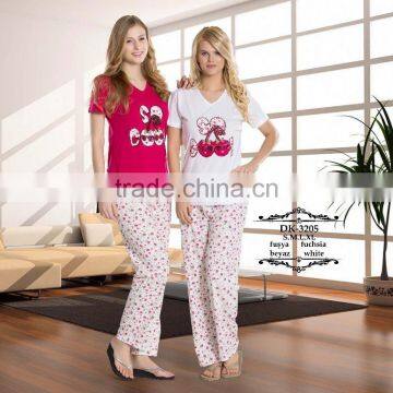 ladies pajamas cotton turkish manufacturer 2016