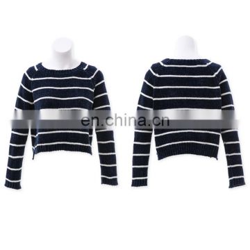 Ladies Classic Stripe winter blouse sweater