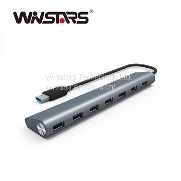 7-Port 5Gbps high-performance USB 3.0 Hub with Support hot swapping Plug and Play