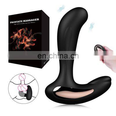 remote control sexshop prostata vibrator silicone male anal sex toys chastity anal beads butt plug set