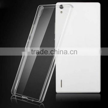 The cheapest Soft Tpu Mobile Phone Cases For huawei ascend p7 ,transparent TPU case for huawei p7