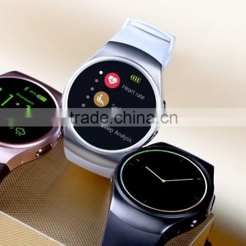 2016 High Quality Wholesale KW18 Smart Watch , Round Screen Smart Watch KW18 with Heart Rate Monitor
