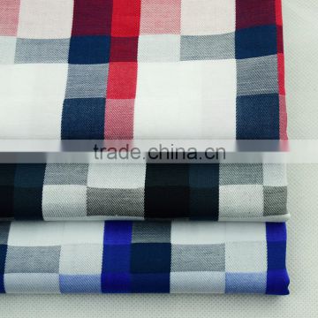 High quality 100% cotton yarn dyed woven plaid fabric for men shirt